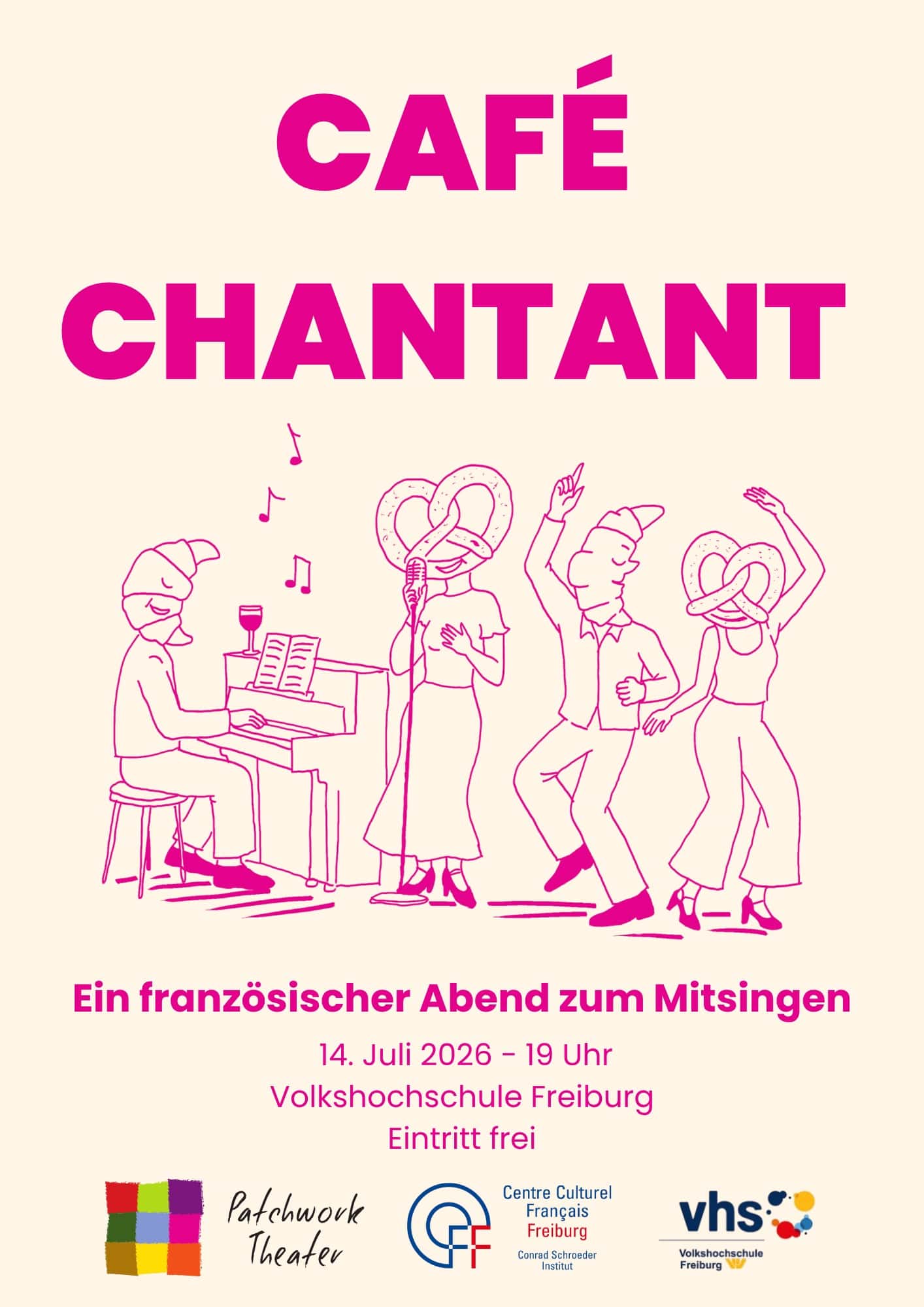 Patchwork Theater - Café-Chantant du 14 juillet – VHS Freiburg